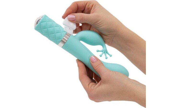 Pillow Talk - Kinky Rabbit & G-Spot Vibrator - Turqoise - Image 6