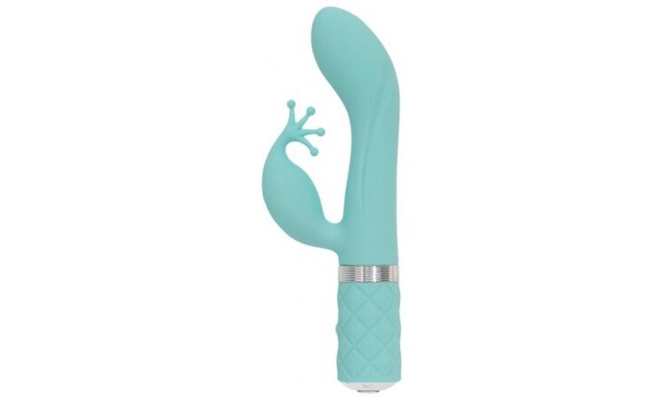 Pillow Talk - Kinky Rabbit & G-Spot Vibrator - Turqoise - Image 1