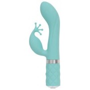 Pillow Talk - Kinky Rabbit & G-Spot Vibrator - Turqoise - Image 1