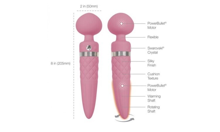 Pillow Talk - Sultry Double Vibrator - Pink - Image 6