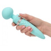Pillow Talk - Sultry Double Vibrator - Turquoise - Image 2