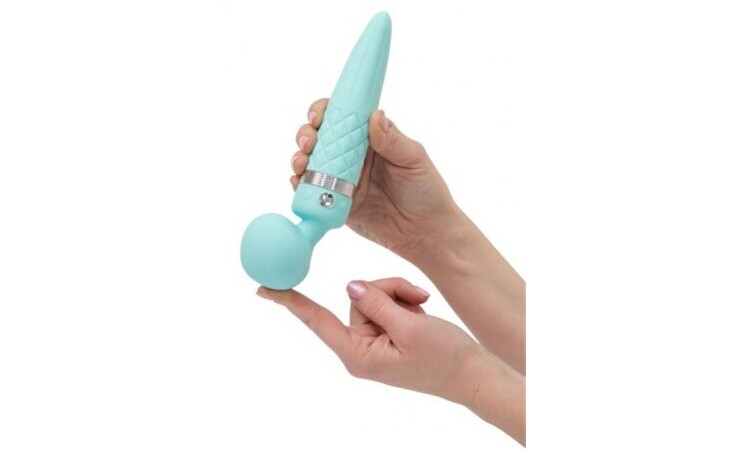 Pillow Talk - Sultry Double Vibrator - Turquoise - Image 3