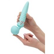 Pillow Talk - Sultry Double Vibrator - Turquoise - Image 3