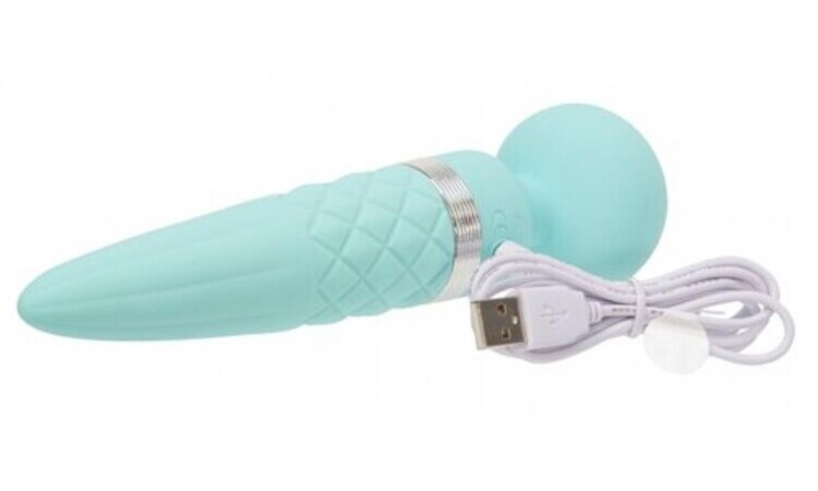 Pillow Talk - Sultry Double Vibrator - Turquoise - Image 4