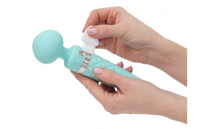 Pillow Talk - Sultry Double Vibrator - Turquoise - Image 5