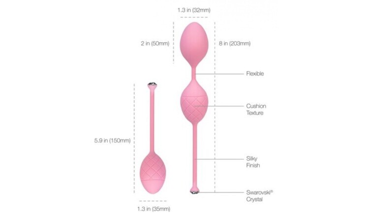 Pillow Talk - Frisky Pleasure Balls - Pink - Image 5