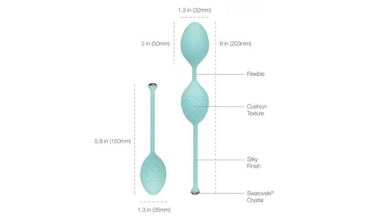 Pillow Talk - Frisky Pleasure Balls - Turquoise - Image 6