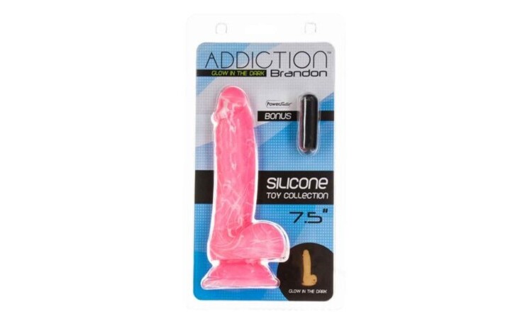 Addiction - Brandon Glow In The Dark Dildo - 18 cm - Image 6