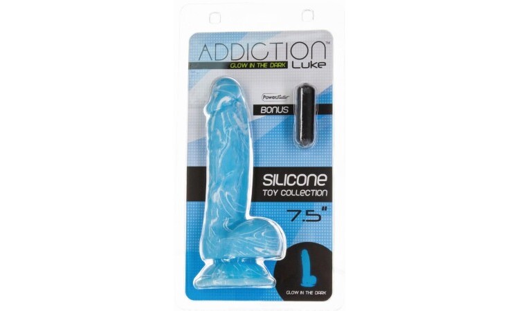Addiction - Luke Glow In The Dark Dildo - 18 cm - Image 5