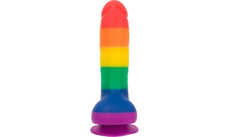 Addiction - Justin Rainbow Silicone Dildo - 19 cm - Image 2