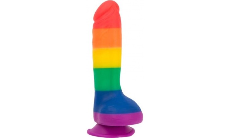 Addiction - Justin Rainbow Silicone Dildo - 19 cm - Image 3