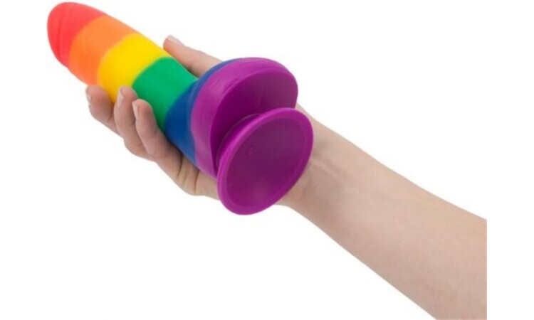 Addiction - Justin Rainbow Silicone Dildo - 19 cm - Image 4