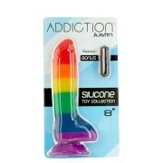 Addiction - Justin Rainbow Silicone Dildo - 19 cm - Image 7