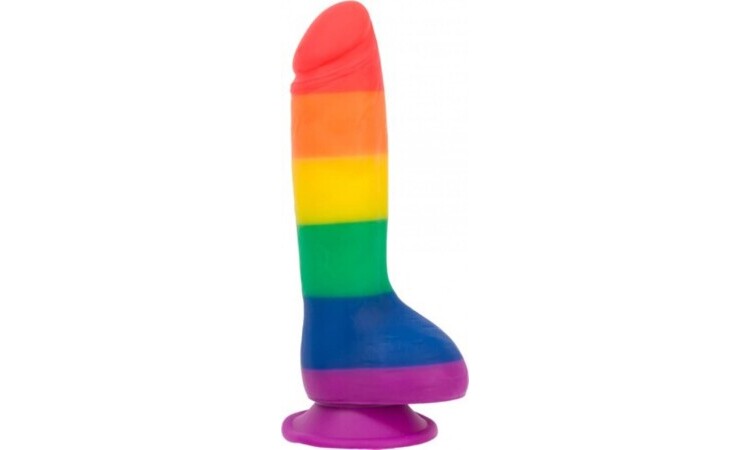 Addiction - Justin Rainbow Silicone Dildo - 19 cm - Image 1