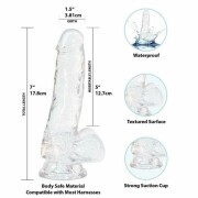 Crystal Addiction - Transparent Dildo - 18 cm - Image 3