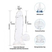 Crystal Addiction - Transparent Dildo - 15 cm - Image 2