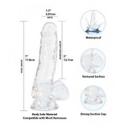 Crystal Addiction - Transparent Dildo - 18 cm - Image 2