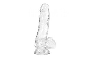 Crystal Addiction - Transparent Dildo - 18 cm