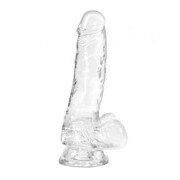 Crystal Addiction - Transparent Dildo - 18 cm - Image 1