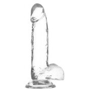 Crystal Addiction - Transparent Dildo - 19 cm - Image 1