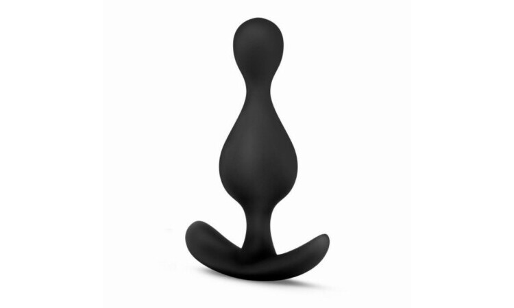 Anal Adventures Platinum - Wave Plug - Black - Image 2