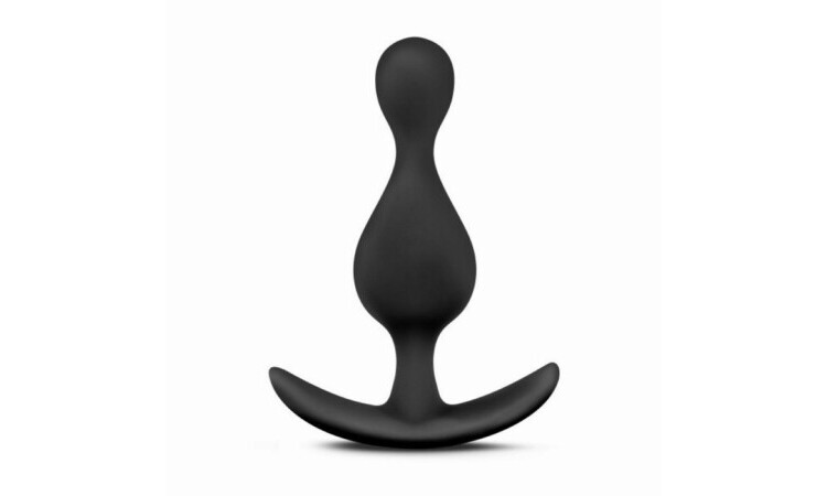Anal Adventures Platinum - Wave Plug - Black - Image 1