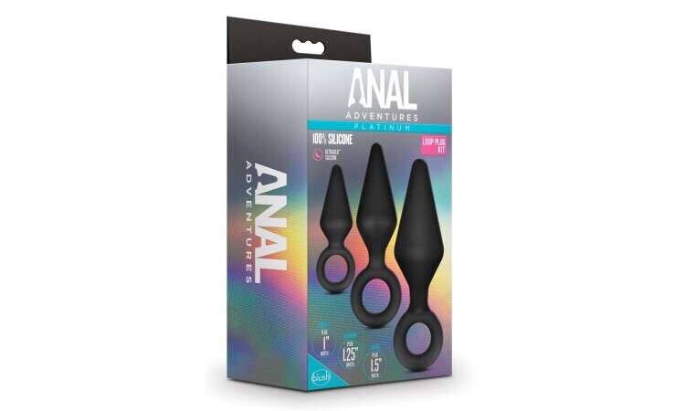 Anal Adventures Platinum - Silicone Anal Plug Set - Image 2