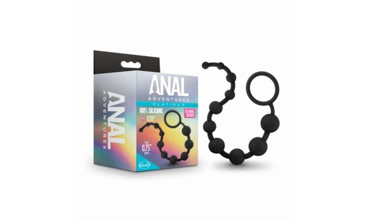 Anal Adventures Platinum - Silicone Anal Beads - Image 4