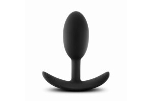 Anal Adventures Platinum - Silicone Vibra Slim Plug -Medium