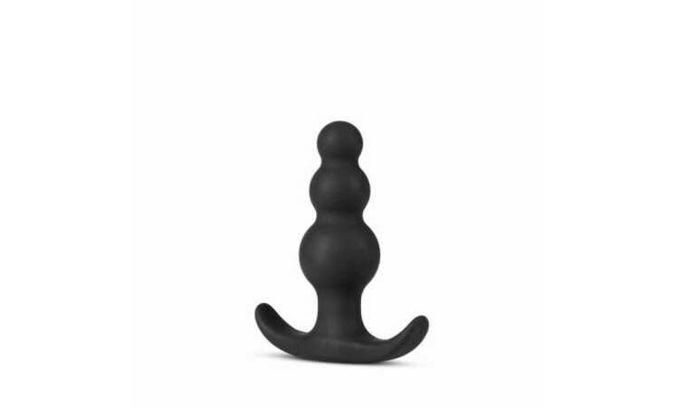 Anal Adventures Platinum - Beaded Plug - Black - Image 2