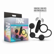 Anal Adventures Platinum - Anal Beads with Vibrating Cockring - Image 5