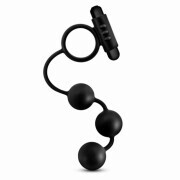 Anal Adventures Platinum - Anal Beads with Vibrating Cockring - Image 1