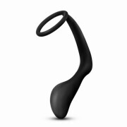 Anal Adventures Platinum - Cock Ring Anal Plug - Image 2