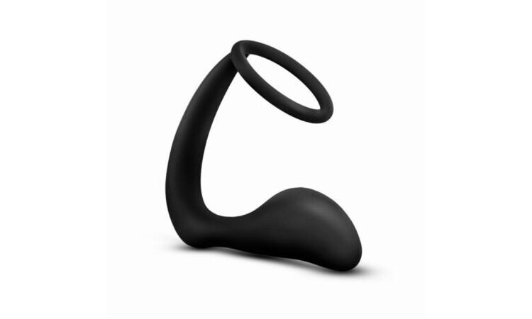 Anal Adventures Platinum - Cock Ring Anal Plug - Image 1