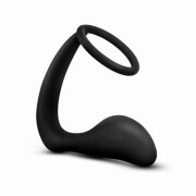 Anal Adventures Platinum - Cock Ring Anal Plug - Image 1