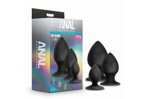 Anal Adventures Platinum - Anal Stout Plug Kit