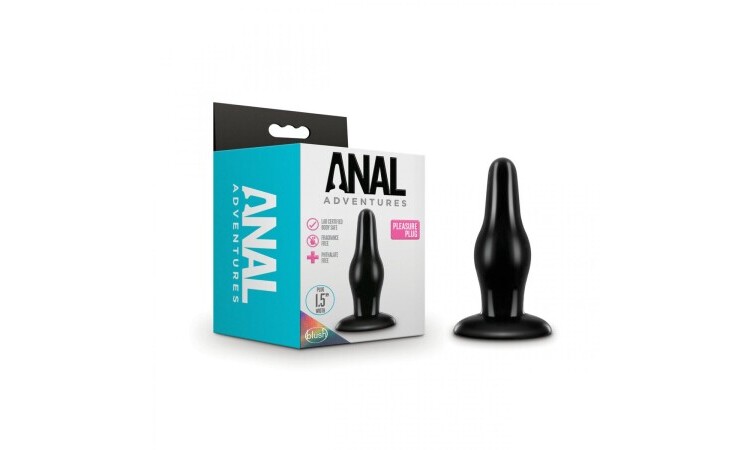 Anal Adventures - Pleasure Plug - Black - Image 3