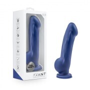 Avant - Ergo Silicone Dildo With Suction Cup - Indigo - Image 5