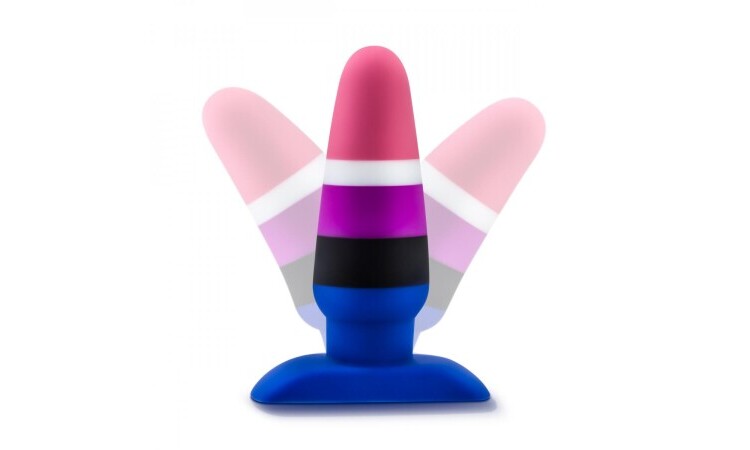 Avant - Pride Silicone Anal Plug - Fluid - Image 5