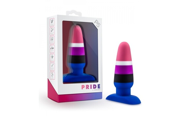 Avant - Pride Silicone Anal Plug - Fluid - Image 6