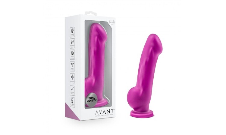 Avant - Ergo Silicone Dildo With Suction Cup - Violet - Image 5