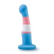 Avant - Pride Silicone Dildo With Suction Cup - True Blue - Image 2