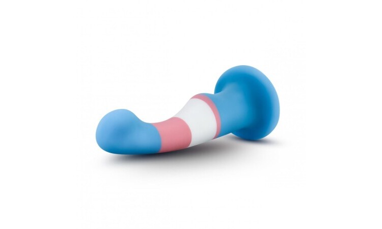 Avant - Pride Silicone Dildo With Suction Cup - True Blue - Image 3