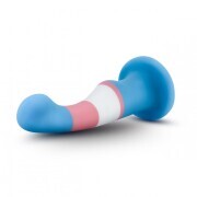 Avant - Pride Silicone Dildo With Suction Cup - True Blue - Image 3
