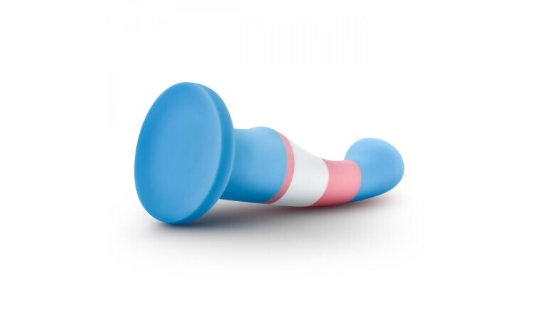 Avant - Pride Silicone Dildo With Suction Cup - True Blue - Image 4