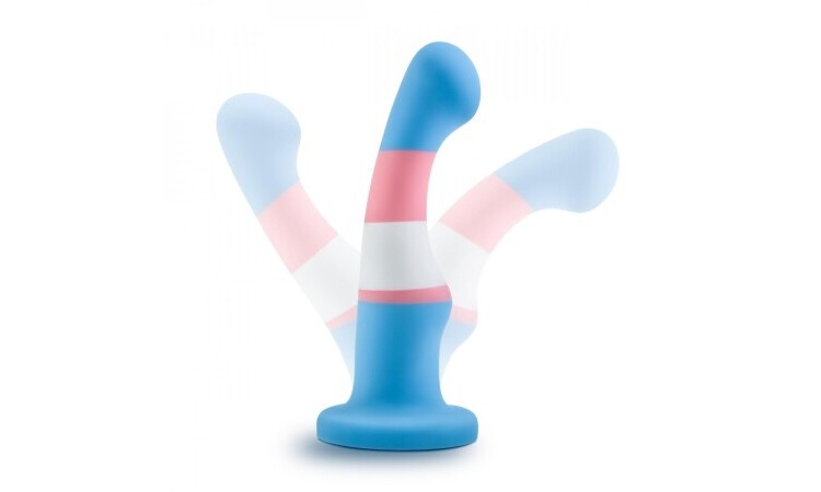 Avant - Pride Silicone Dildo With Suction Cup - True Blue - Image 5