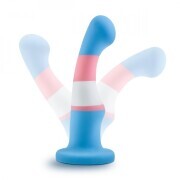 Avant - Pride Silicone Dildo With Suction Cup - True Blue - Image 5