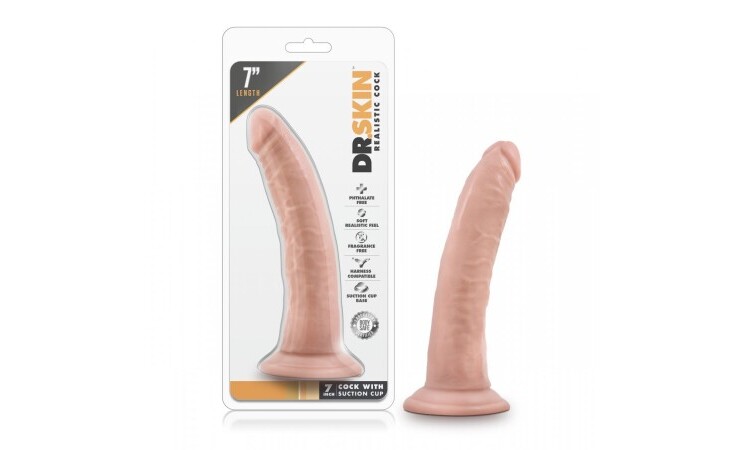 Dr. Skin - Realistisch Dildo With Suction Cup 7'' - Vanilla - Image 6