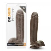 Dr. Skin - Mr. Mister Dildo With Suction Cup 10.5'' - Chocolate - Image 3