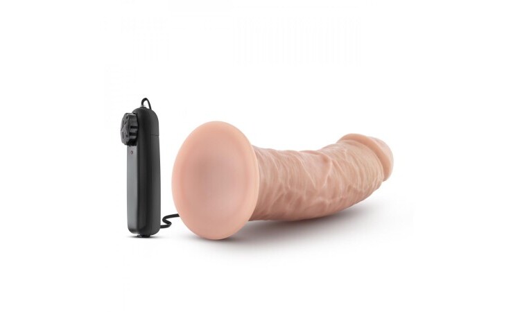 Dr. Skin - Dr. Joe Vibrator With Suction Cup 8'' - Vanilla - Image 4